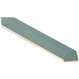 Kent Jade Green 3D Picket Polished Ceramic Wall Tile - Lux Tile
