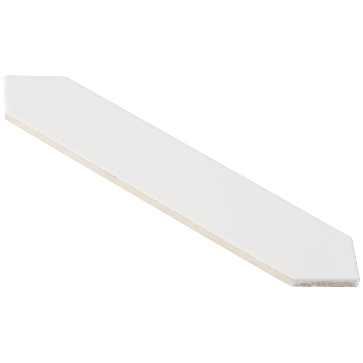 Kent White 3x12 Picket Polished Ceramic Wall Tile by Lux Tile