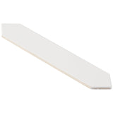 Kent White 3x12 Picket Polished Ceramic Wall Tile by Lux Tile