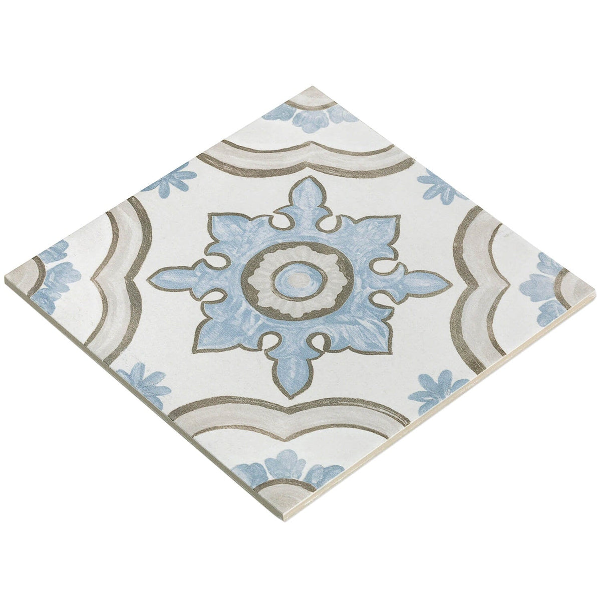 Amadora Basma Multicolor 8x8 Matte Porcelain Tile - Lux Tile