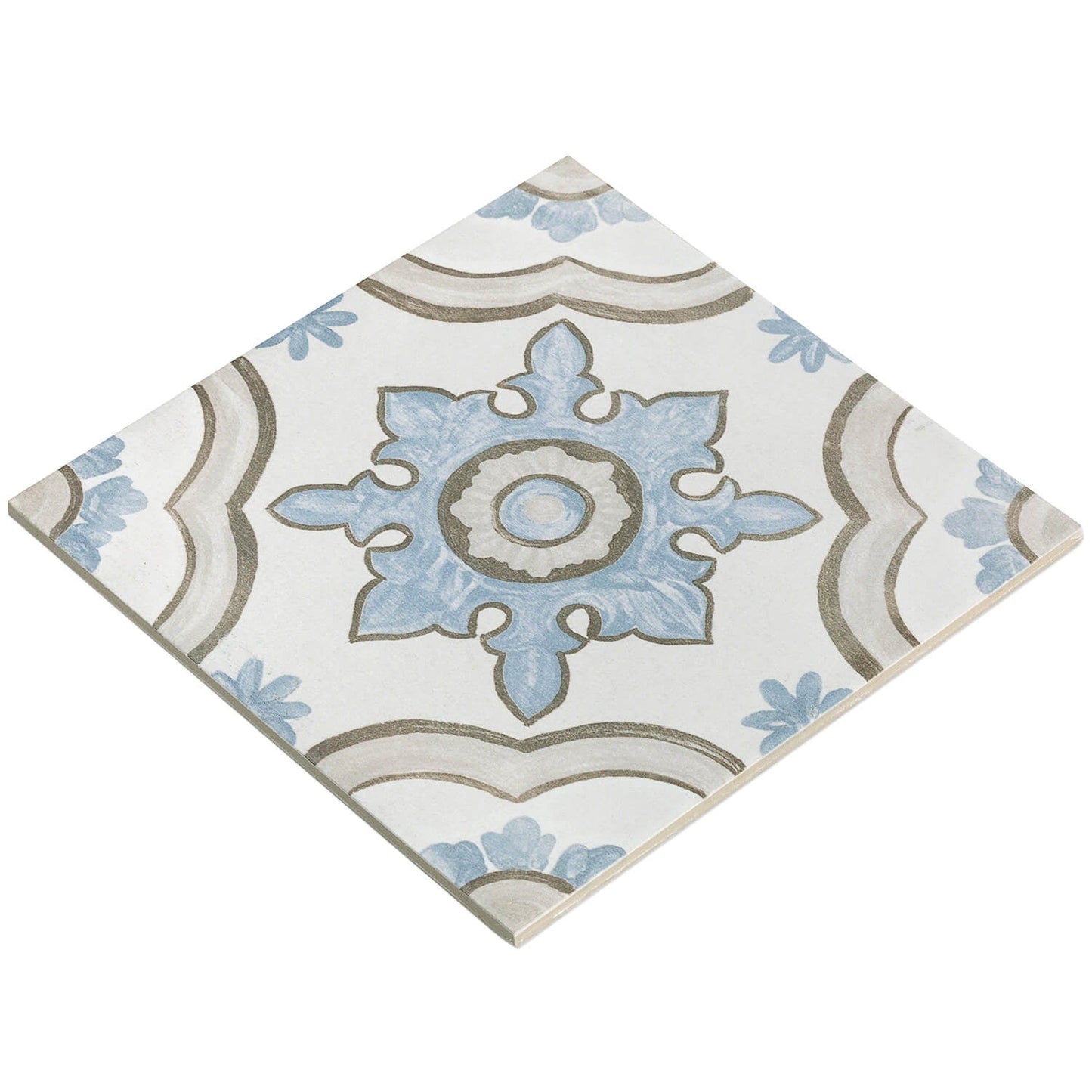 Amadora Basma Multicolor 8x8 Matte Porcelain Tile - Lux Tile