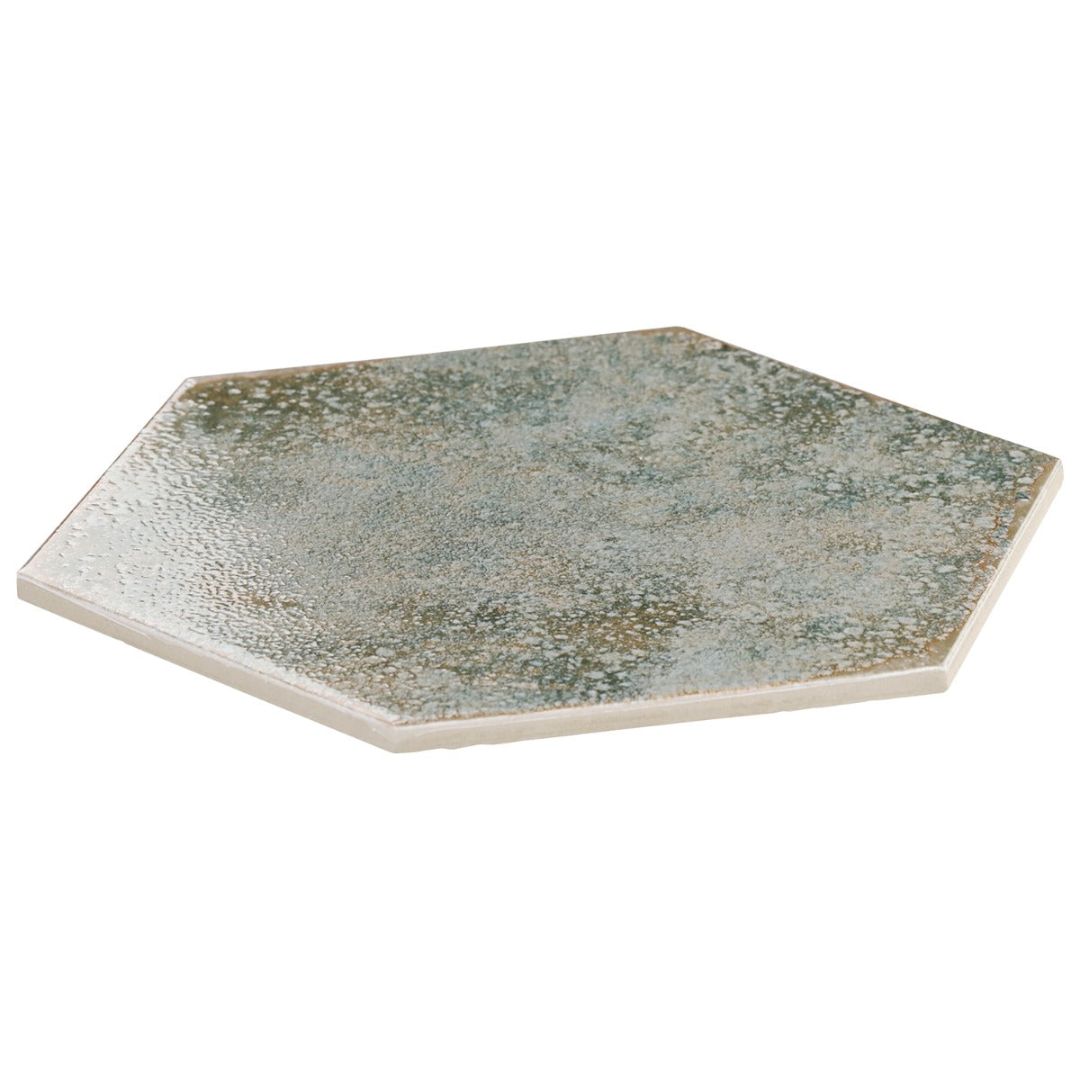 Lux Tile Kalay Green 9" Hexagon Polished Porcelain Tile