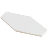 Manchester Bianco White 4x8 Hexagon Glazed Ceramic Wall Tile