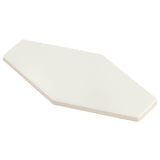 Manchester Vanilla Hexagon Glossy Ceramic Wall Tile - Lux Tile