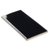Park Hill Black 3x6 Polished Porcelain Subway Tile - Tilebar