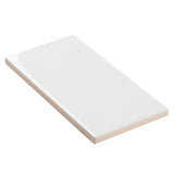 Park Hill White 3x6 Polished Porcelain Subway Tile for Kitchen and Bathroom