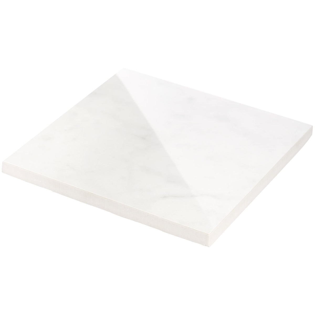 Marble Tech Bianco Gioia 6x6 Polished Porcelain Tile - Lux Tile