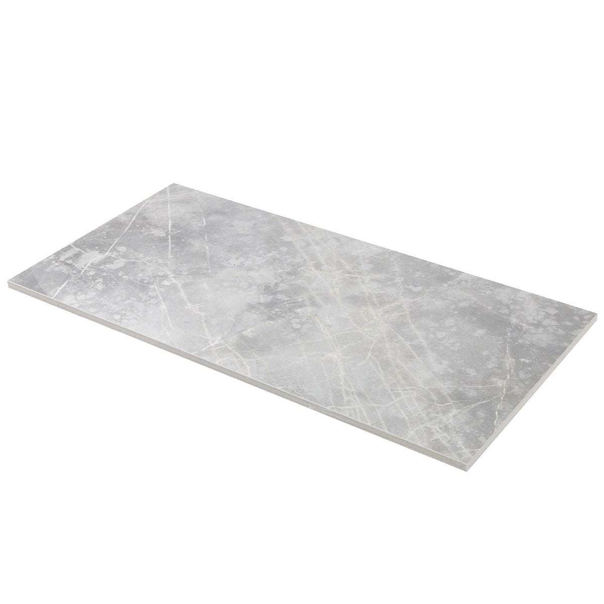Lux Tile Marble Tech Grigio Imperiale Gray 12x24 Matte Porcelain Tile