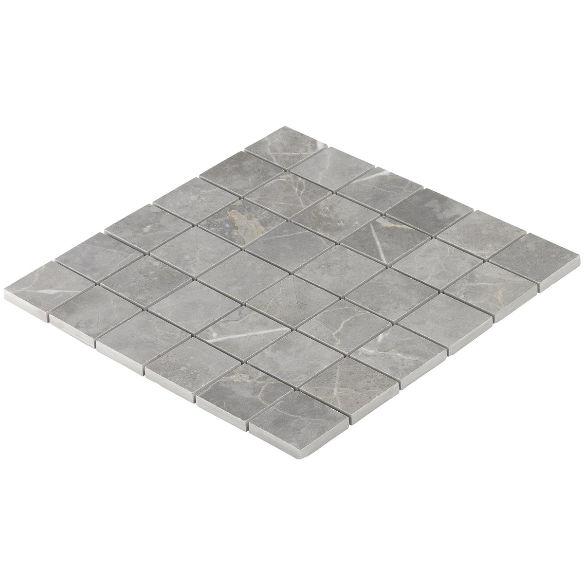 Tilebar Marble Tech Grigio Imperiale 2x2 Matte Porcelain Mosaic Tile