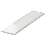 ArtBlock Bianco White 4x16 Glossy Porcelain Tile by Stacy Garcia