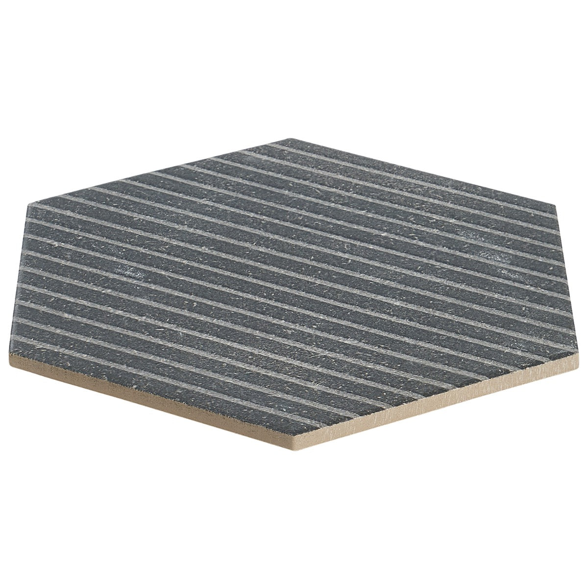 Texstone Deco Antracita Dark Gray 9" Hexagon Matte Porcelain Tile