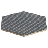 Texstone Deco Antracita Dark Gray 9" Hexagon Matte Porcelain Tile