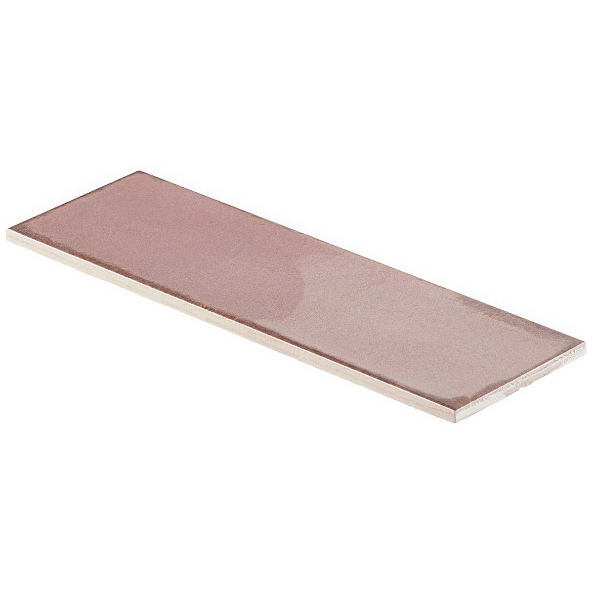 Los Lunas Rose Pink 4x12 Polished Ceramic Subway Tile - Lux Tile