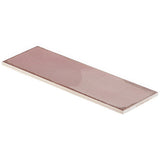 Los Lunas Rose Pink 4x12 Polished Ceramic Subway Tile - Lux Tile