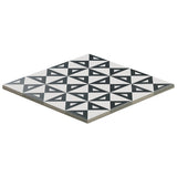 B2W Black & White 8x8 Matte Porcelain Tile - Lux Tile