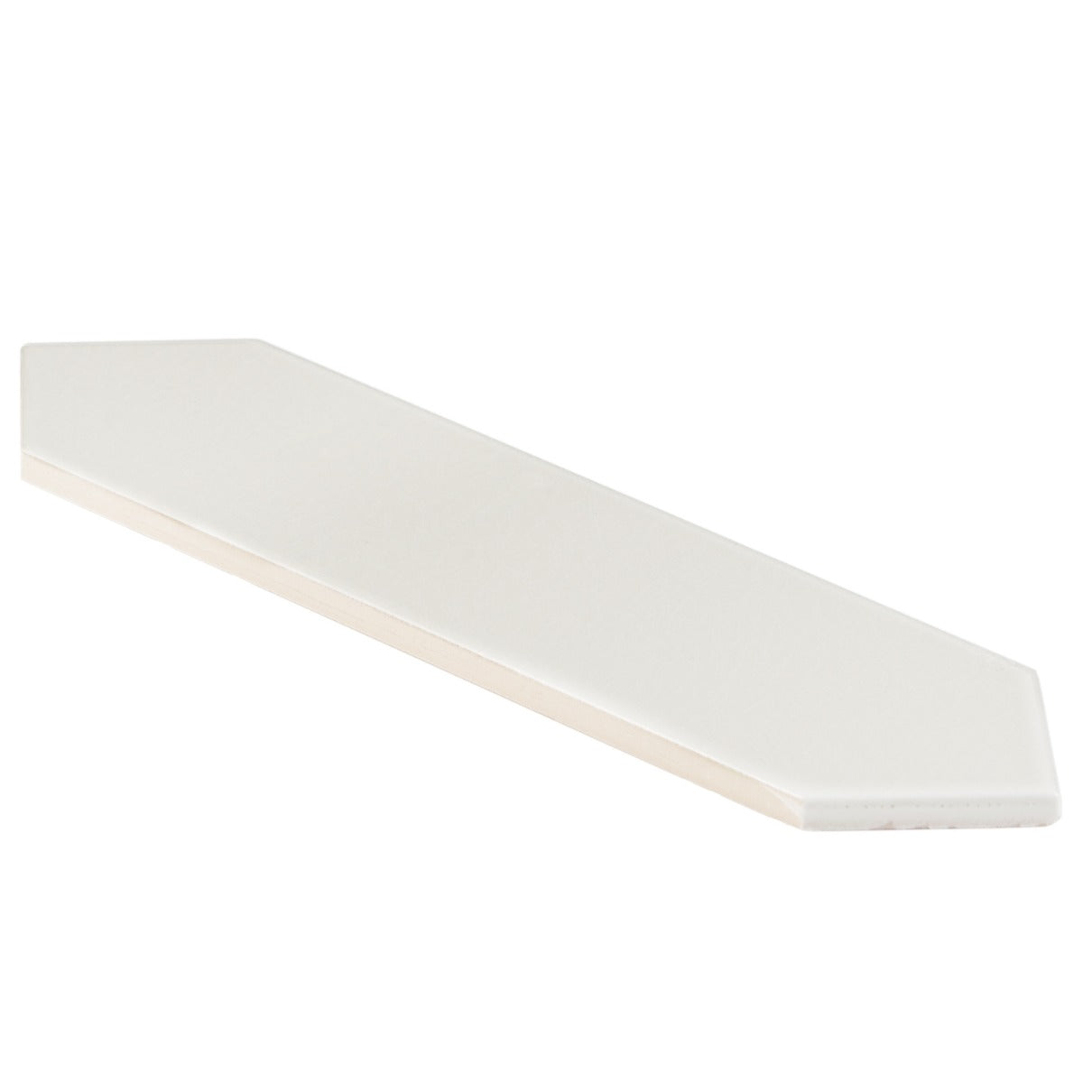 Tehama Crackled White 3x12 Ceramic Tile - Lux Tile