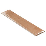 Lux Tile Paint Terracotta Brown 3x16 Glossy Porcelain Subway Tile