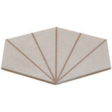 Lux Tile Pergola Beams Taupe 12.5" Hexagon Matte Porcelain Tile