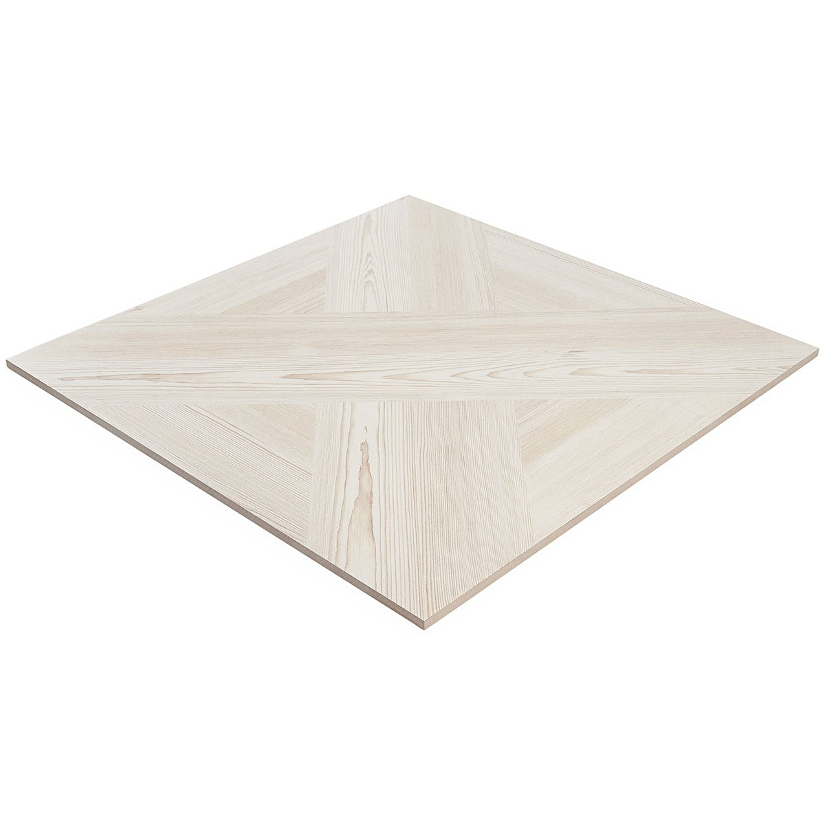 Mandorla White 24x24 Matte Wood Look Porcelain Tile