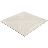 Mandorla White 24x24 Matte Wood Look Porcelain Tile