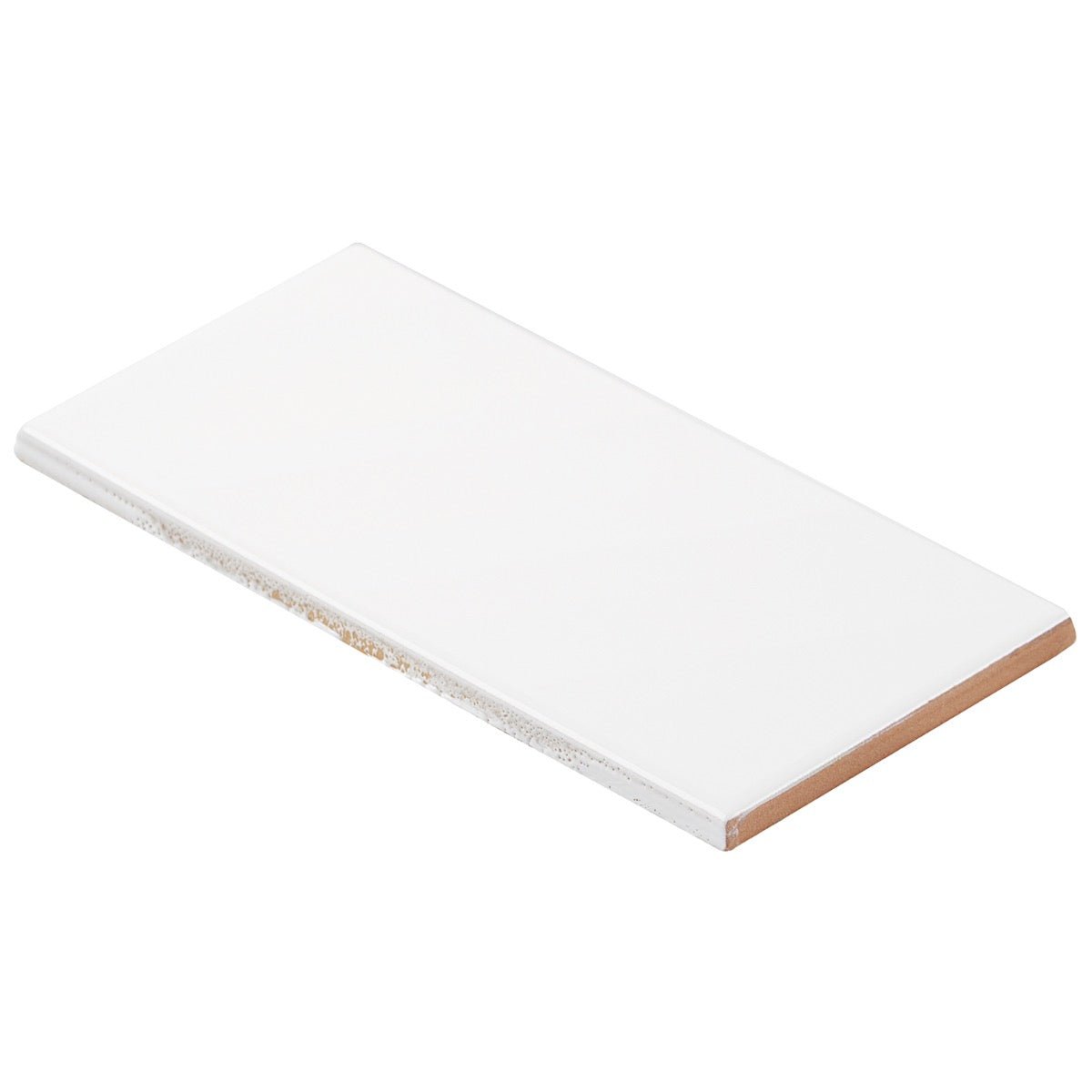 Basic White 3x6 Polished Ceramic Subway Tile for Bathroom and Kitchen Walls