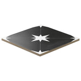 Tau Nero Black 9x9 Matte Porcelain Tile by Lux Tile