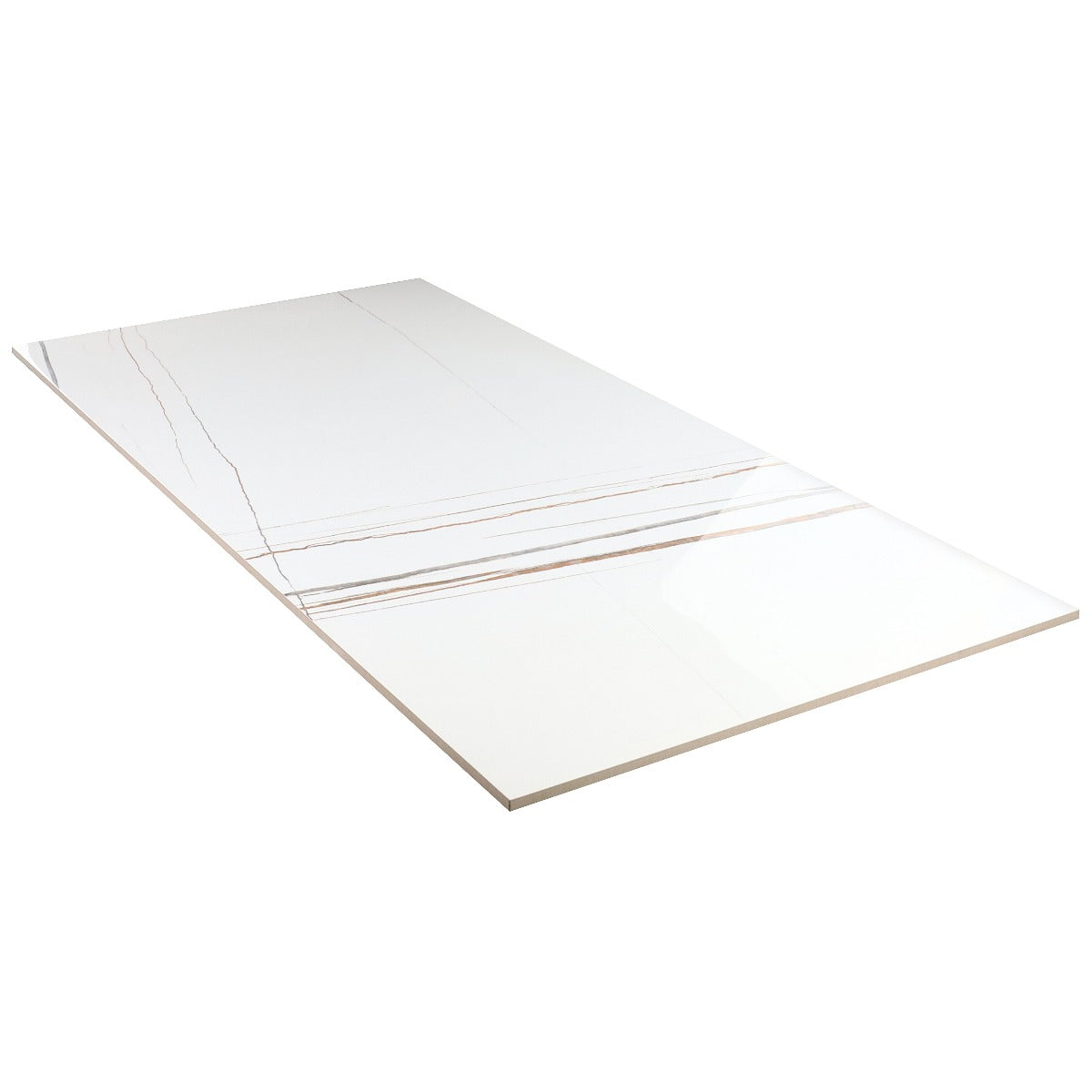 Minera Sahara Blanco White 24x48 Polished Porcelain Tile - Lux Tile