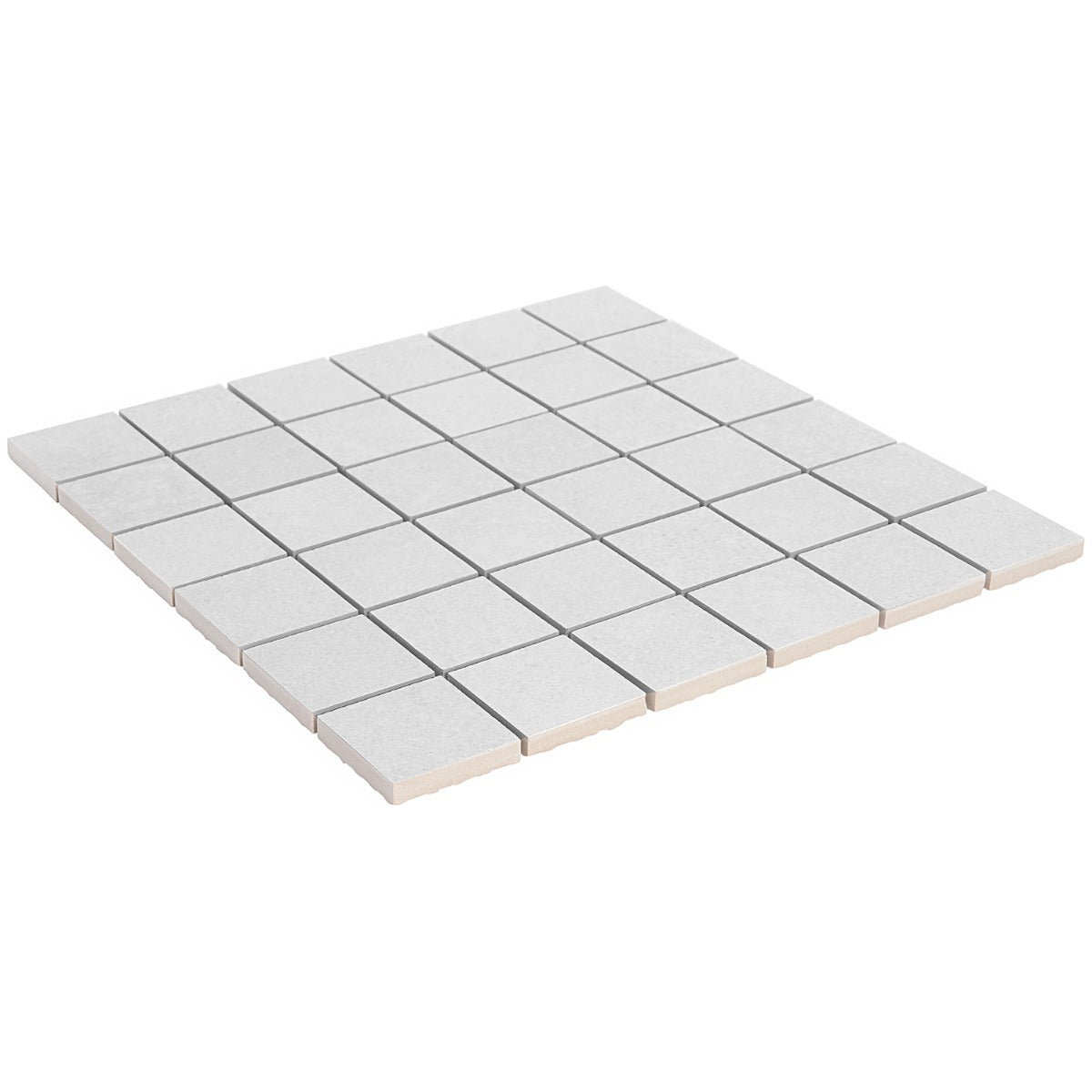Fordham Bianco Matte Porcelain Mosaic Tile 2x2 - Durable and Elegant