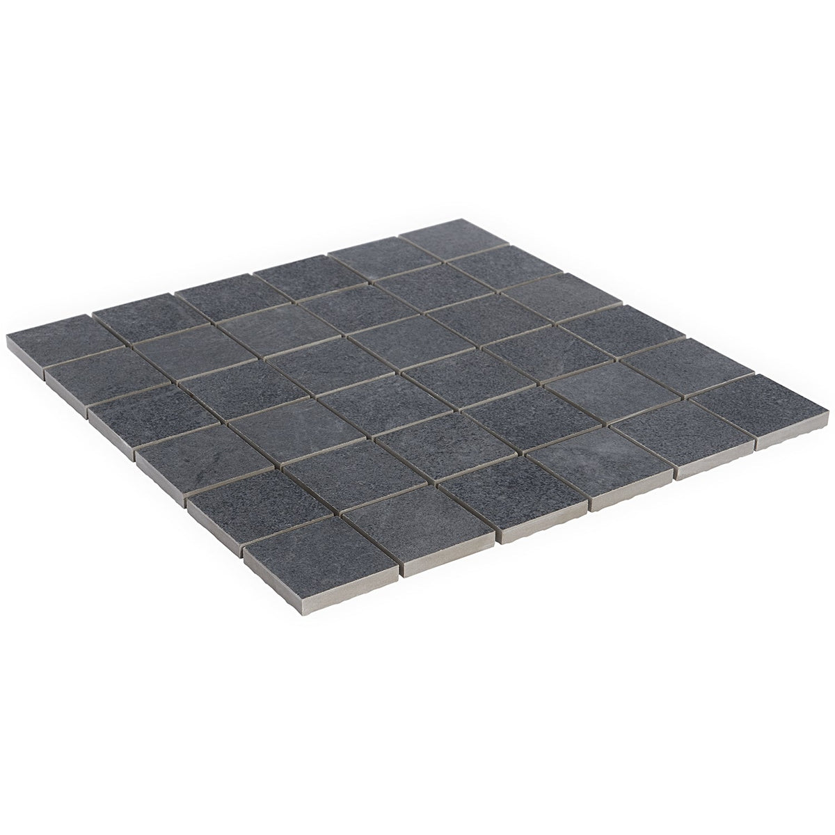 Fordham Nero Black Matte Porcelain Mosaic Tile - 2x2, Durable and Stylish