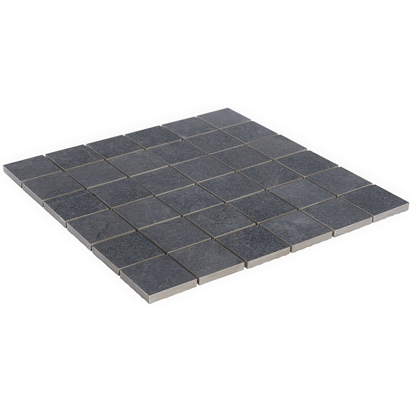 Fordham Nero Black Matte Porcelain Mosaic Tile - 2x2, Durable and Stylish