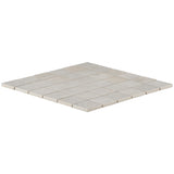 Bronx Argent Silver 2x2 Matte Porcelain Mosaic Tile - Durable Industrial Design