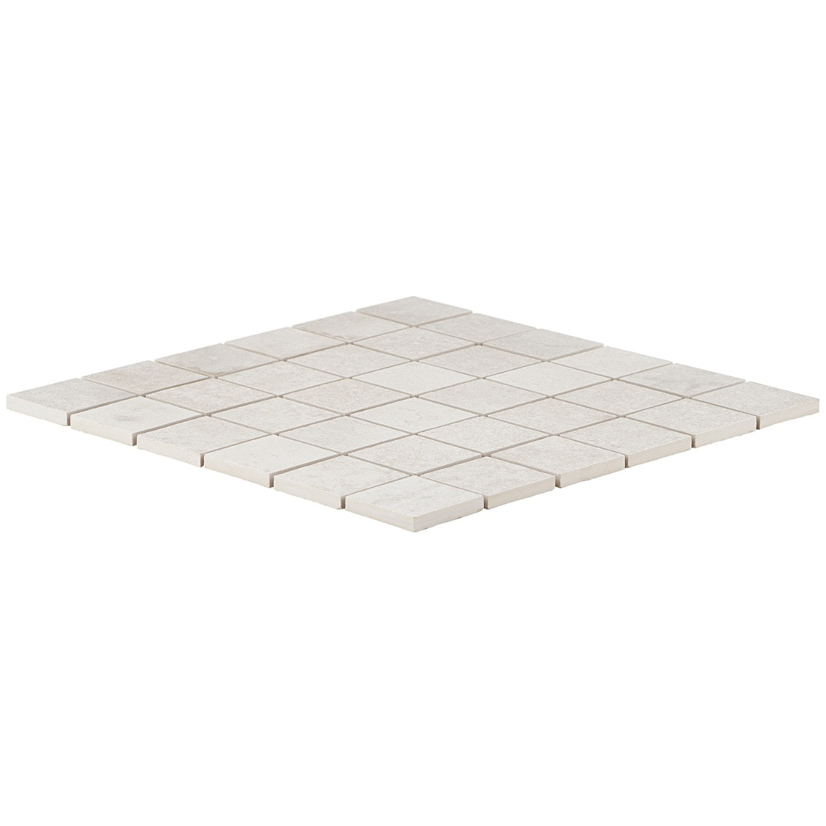 Bronx White Matte Porcelain Mosaic Tile - 2x2 Inches
