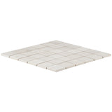 Bronx White Matte Porcelain Mosaic Tile - 2x2 Inches