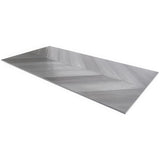 Sculpt Gray Chevron 24x48 Natural Porcelain Tile