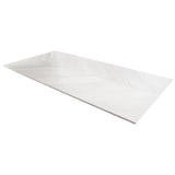 Lux Tile Sculpt White Chevron 24x48 Natural Porcelain Tile