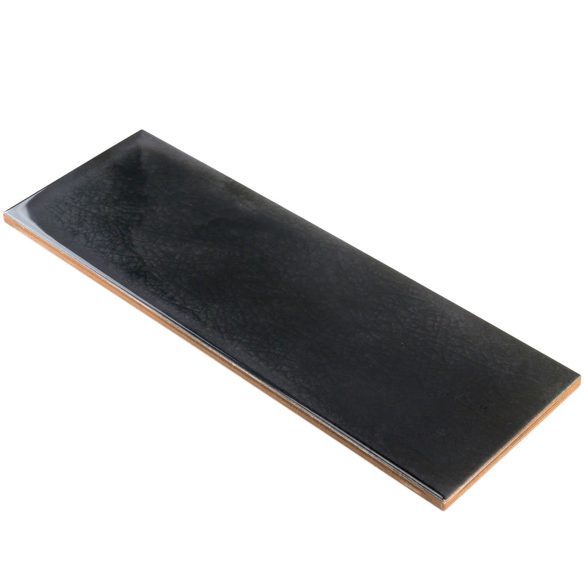 Diesel Camp Smoke Black 4x12 Glossy Ceramic Subway Tile - Lux Tile