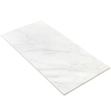 Belvedere Bianco White 15x30 Semi-Polished Porcelain Tile