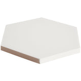 HexArt Blanco White Matte Porcelain Tile - 8" Hexagon