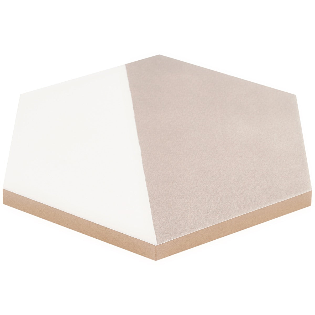 HexArt Pop Gris 8" Hexagon Matte Porcelain Tile - Lux Tile