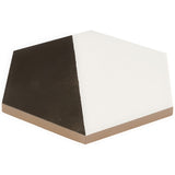 HexArt Pop Nero 8" Hexagon Matte Porcelain Tile - Lux Tile