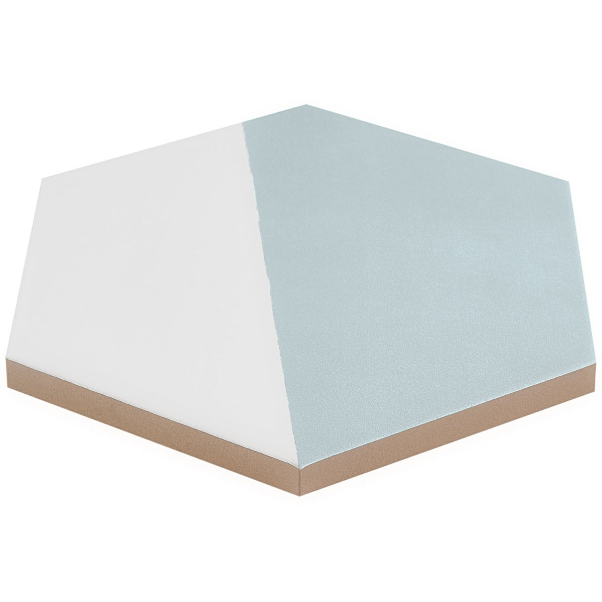 HexArt Pop Turquoise 8" Hexagon Matte Porcelain Tile - Lux Tile