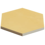 HexArt Yellow 8" Hexagon Matte Porcelain Tile by Lux Tile
