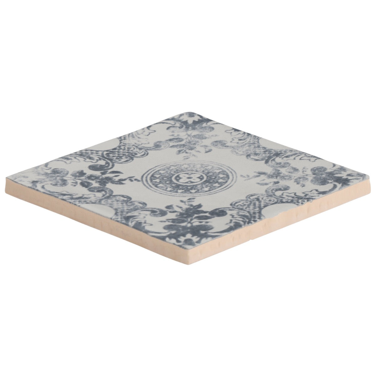 Talia Cala Blue 5x5 Matte Ceramic Tile by Paula Purroy