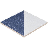 Art Geo Terrazzo Dos Blue 8x8 Matte Porcelain Tile by Elizabeth Sutton