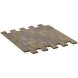 Portrait Copper Weave Matte Porcelain Mosaic Tile - Lux Tile