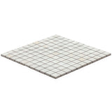 Lux Tile Portrait Ivory Beige Matte Porcelain Mosaic Tile 1x1