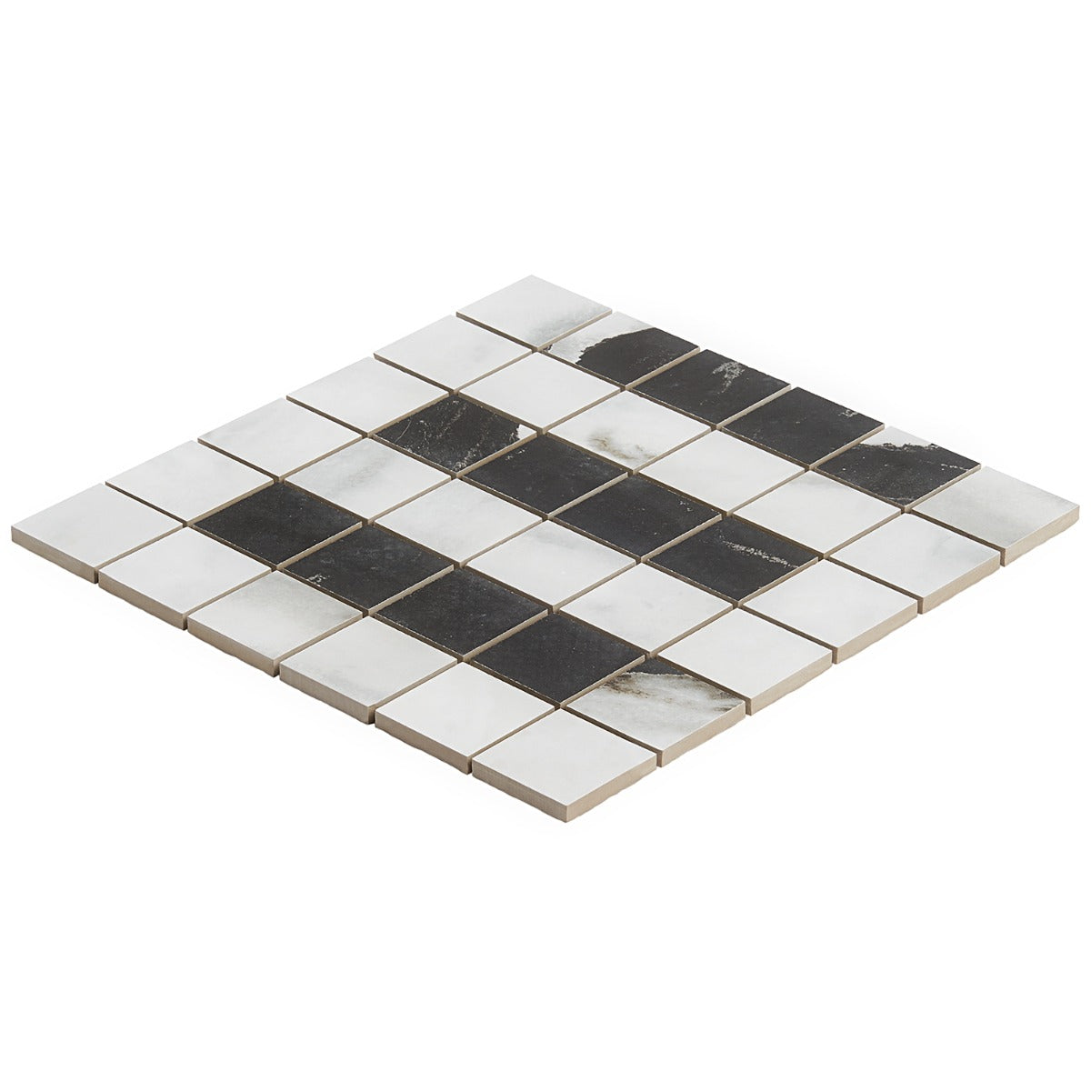 DreamStone Panda White 2x2 Matte Porcelain Mosaic Tile