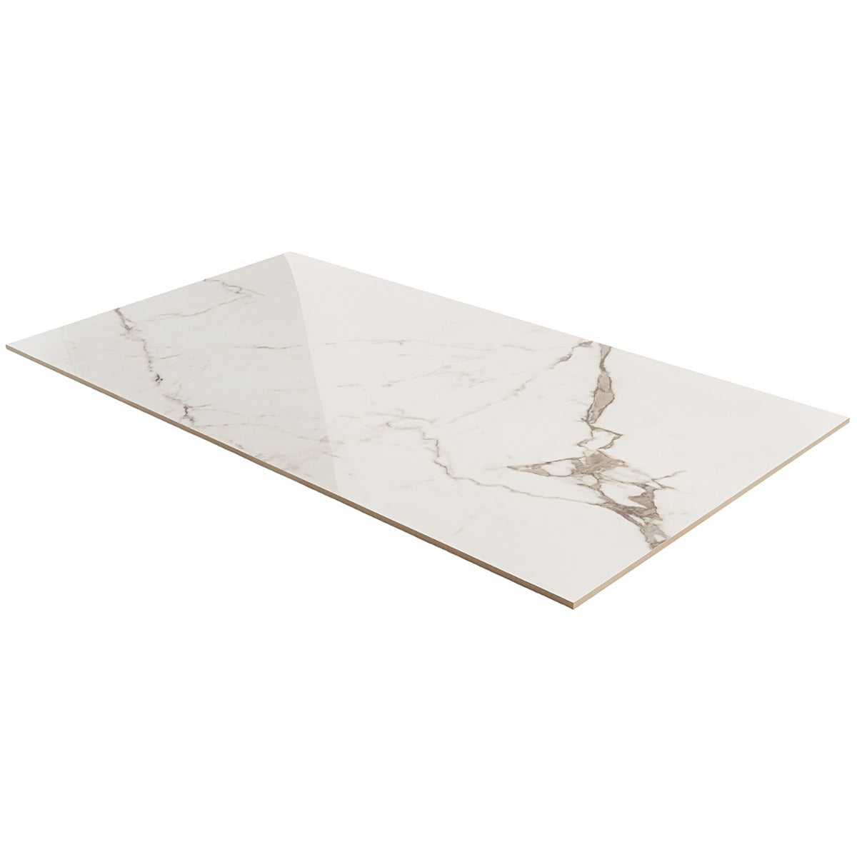 DreamStone Statuario Venato White 24x48 Polished Porcelain Tile