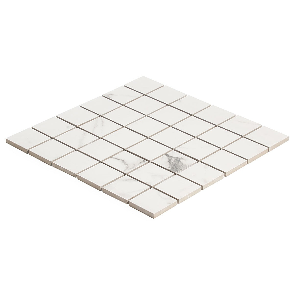 DreamStone Statuario Venato 2x2 Matte Porcelain Mosaic Tile