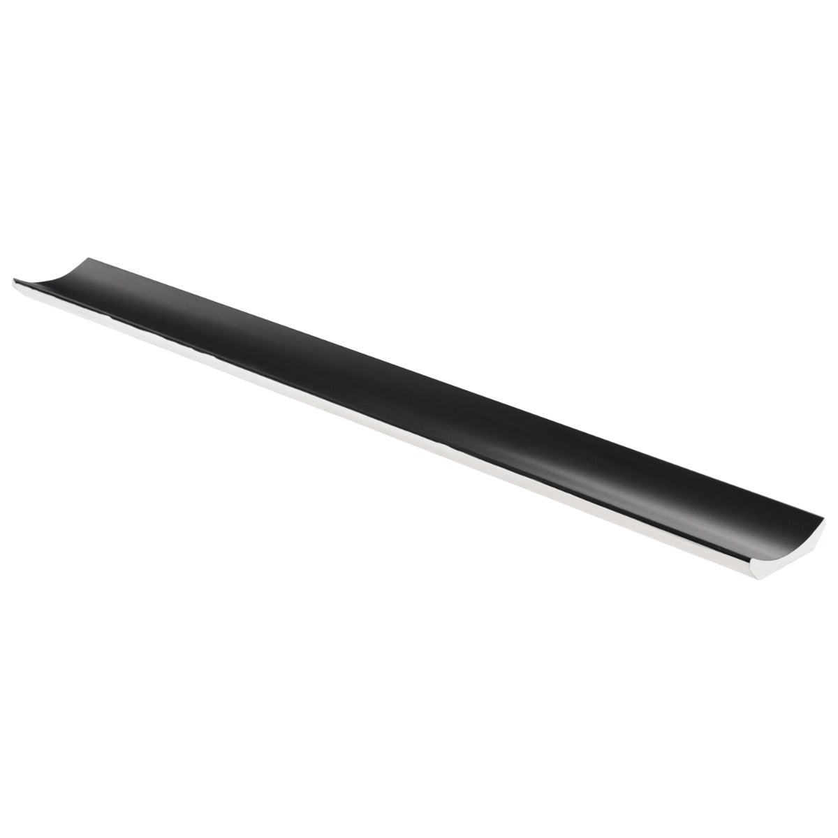 Roller Black Fluted Column 4x36 Matte Ceramic Tile - Handmade in Italy